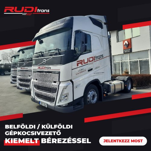 Rudi Trans Kft. - sofőr állás